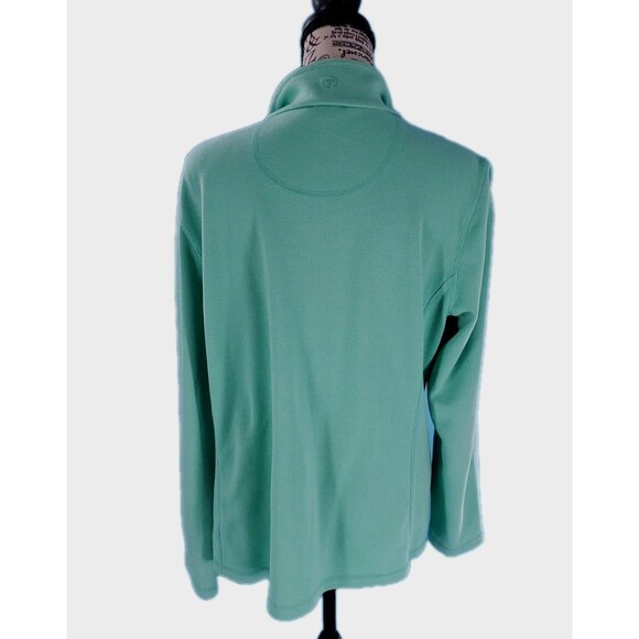 Talbots  Sz M Activewear Jacket Zipped Lightweight Pockets Green Preppy - Picture 3 of 13